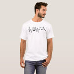 Heartbeat Line and Love with Mathematics T-shirt<br><div class="desc">Heartbeat Line and Love with Mathematics T-shirt Design</div>