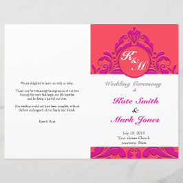 HeartParty - Raspberry e Magenta Damask Heart