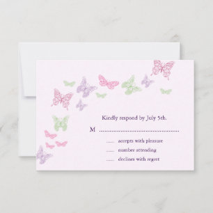 Heart's a Flutter RSVP (lilac)
