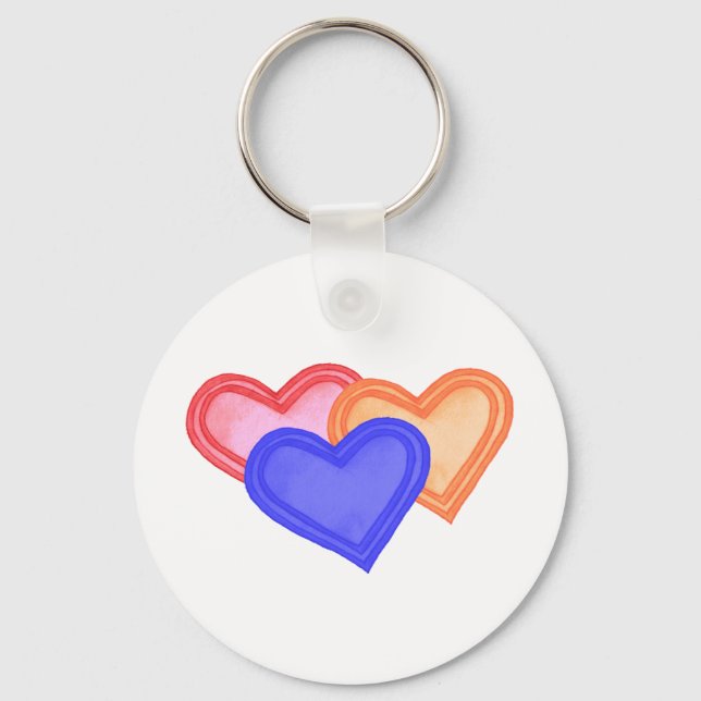 Hearts Trio Chaveiro (Frente)