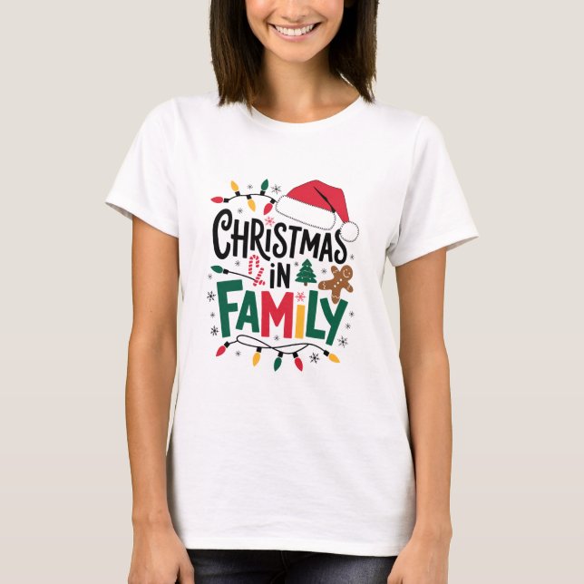 Heartwarming Christmas in Family T-Shirt for Festi (Frente)