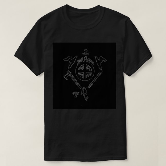 Heathen Pride T-shirt Preta (Frente do Design)