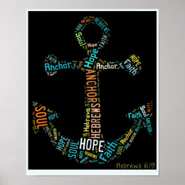 Hebraico 6:19 âncora para a alma poster