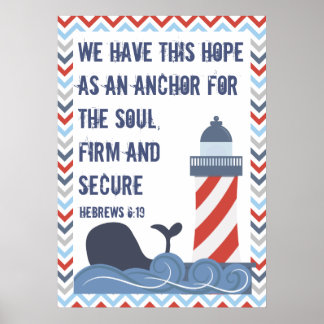 Hebraico 6:19 Poster grande