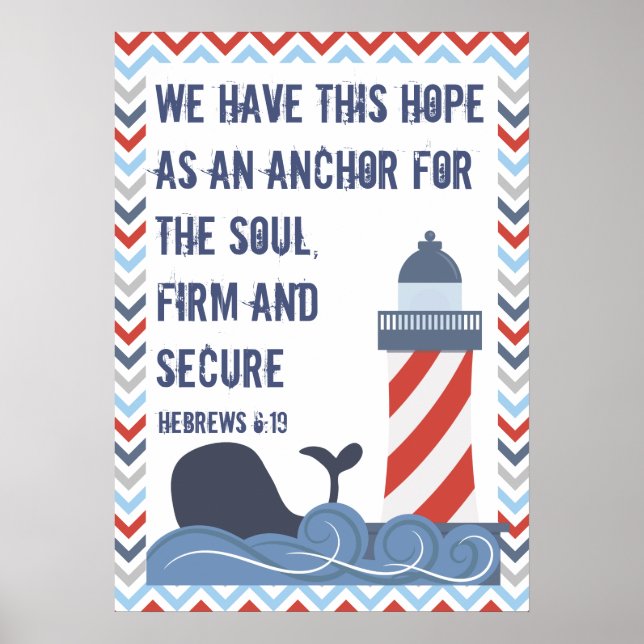 Hebraico 6:19 Poster grande (Frente)