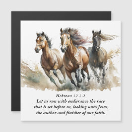 Hebraico Placa Magnética Versa de Bíblia Cavalo 12