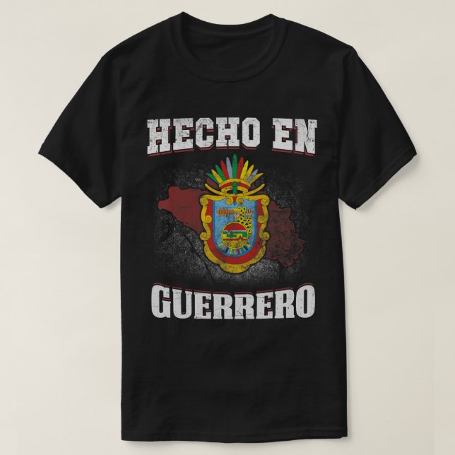 Hecho En Mexico Guerrero flag t-shirt do casaco de (Frente do Design)