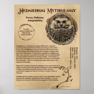 HEDGEHOG MYTHOLOGY POSTER