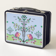 Hedgehogs no Sky Blue Lunch & Fun Box