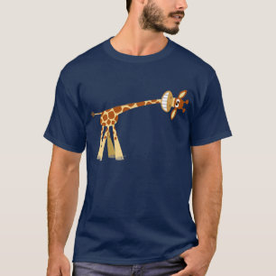 Hee Hee! Camisetas de animação girafa-bonitas