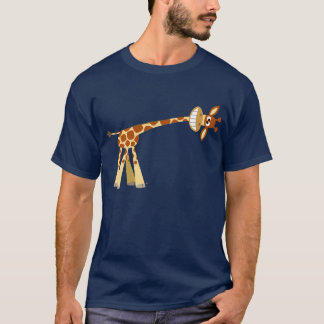 Hee Hee! Camisetas de animação girafa-bonitas