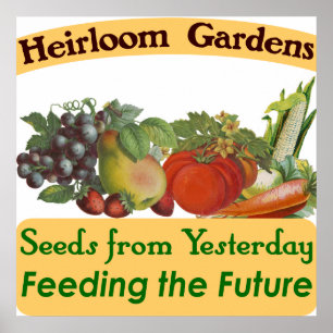 Heirloom Gardens Seed Savay Poster