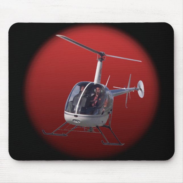 Helicopter Mousepad Voando Helicóptero Gift (Frente)
