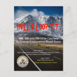 HELL ESTÁ NO LOOP T.T. CARTÃO POSTAL 2017