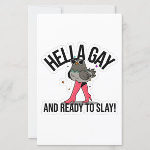Hella Gay e pronta para jogar LGBTQ Engraçado
