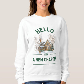 Hello A New Chapter 2026 | Cozy Green T-Shirt