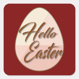 Hello Easter – Minimal Egg Design - Autocolante