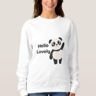 Hello Lovely – Cute Panda T-Shirt Design | Kawaii