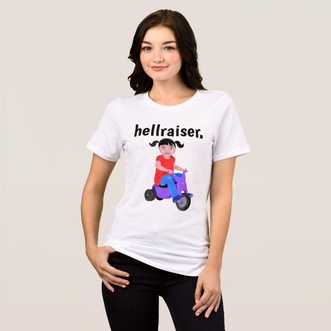 HELLRAISER FUNNY WOMENS SENHORAS T-shirts (Frente Completa)
