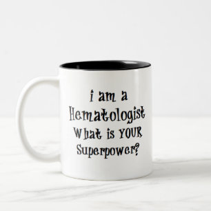 hematologista Caneca de café com dois tons