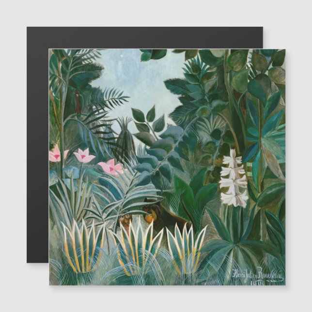 Henri Rousseau - A Selva Equatorial (Frente/Verso)