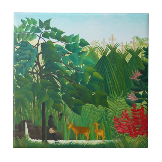Henri Rousseau, Azulejo De Quedas (Frente)