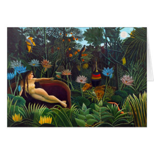 Henri Rousseau o cartão CC1144 do sonho 1910