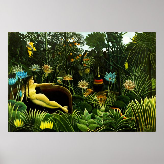 Henri Rousseau O Poster do Sonho (Frente)