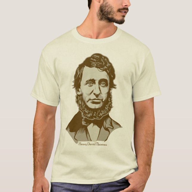 Henry David Thoreau personalizou o t-shirt das (Frente)