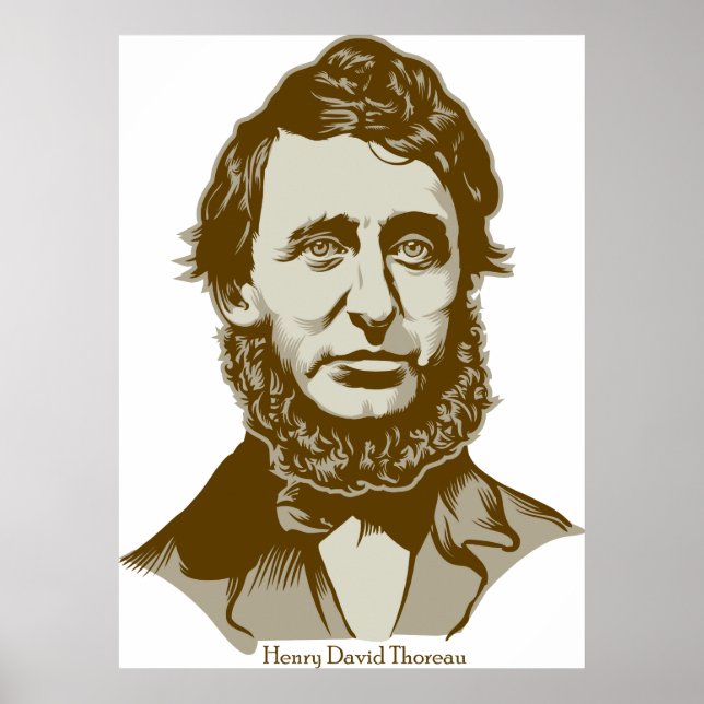 Henry David Thoreau Poster (Frente)