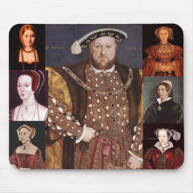 Henry VIII e suas seis esposas Mousepad (Frente)