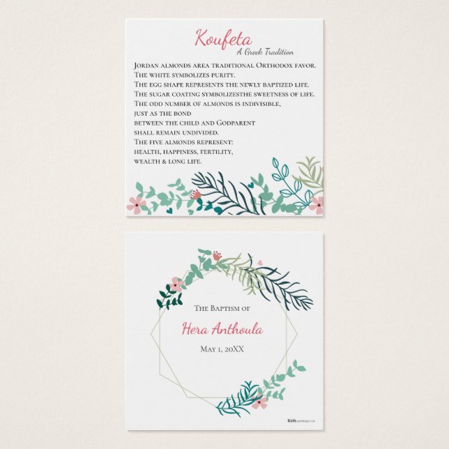 Hera Koufeta Card (Frente & Verso)