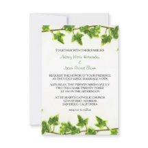 Hera Verde - Convite de Casamento 3x5