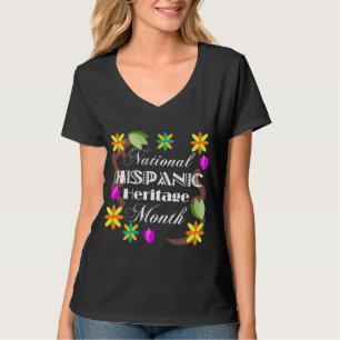 Herança Nacional Hispânica Mês T-Shirt