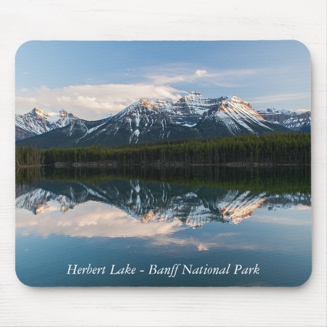 Herbert Lake, Alberta, Canadá mousepad (Frente)