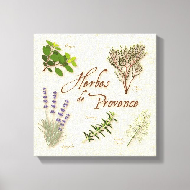 Herbes de Provence Canvas Art (Frente)