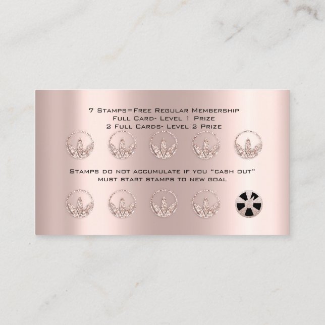 Herbos de Saúde de Nutrição de Cartão de Lealdade  (Verso)