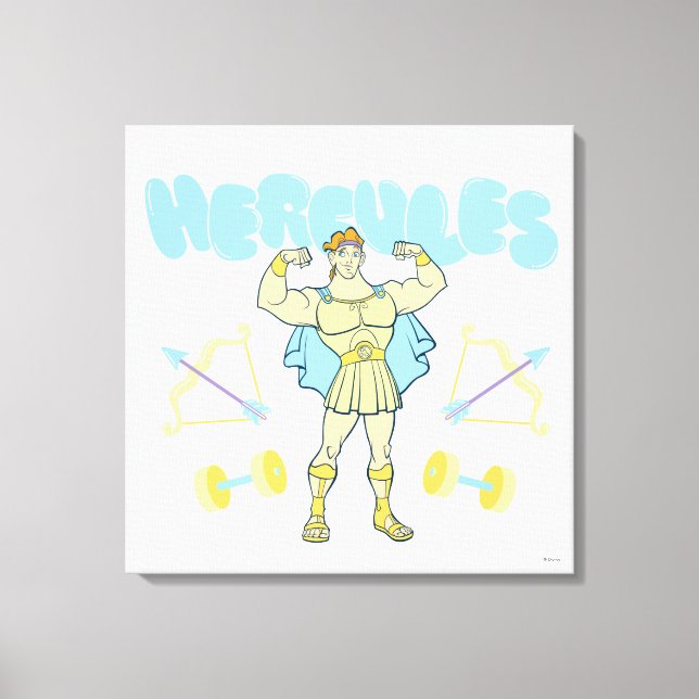 Hercules Arrows and Dumbbells Flex Canvas Print (Frente)