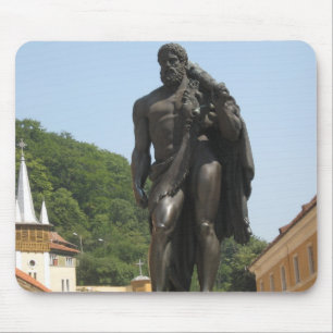 Hercules Statue Mousepad