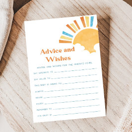 Here Comes the Son Shower Advice and Wishes Game