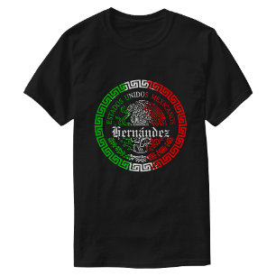 Hernández Camiseta masculina tema México Sobrenom