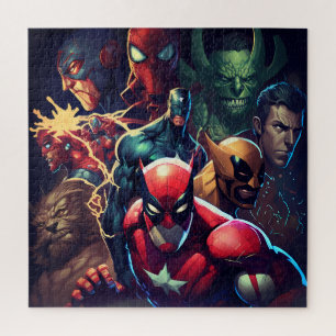 Herói vs Villains Volume 1 Quebra-cabeça de serra