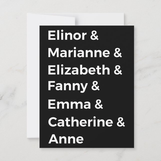 Heroínas de Jane Austen I (Frente)