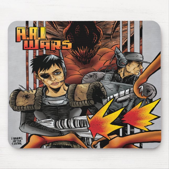 Heróis da Guerra AAI ganham alienígena mouse pad (Frente)