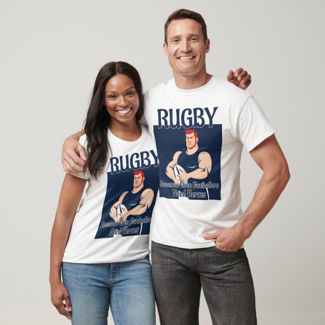 Heróis de Rugby - Unisex Rugby T-Shirt (Unissex)