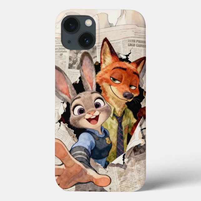 Heróis de Zootopia: Arte de Judy Hopps & Nick Wild (Verso)