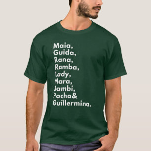 Heróis elefantes da camiseta brasileira