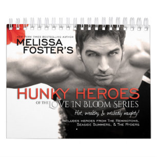 Heróis Hunky do Amor no Calendário da Série Bloom