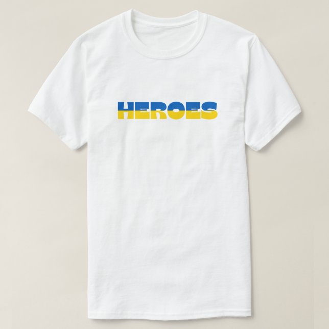 Heróis Ucranianos Solidariedade T-Shirt (Frente do Design)