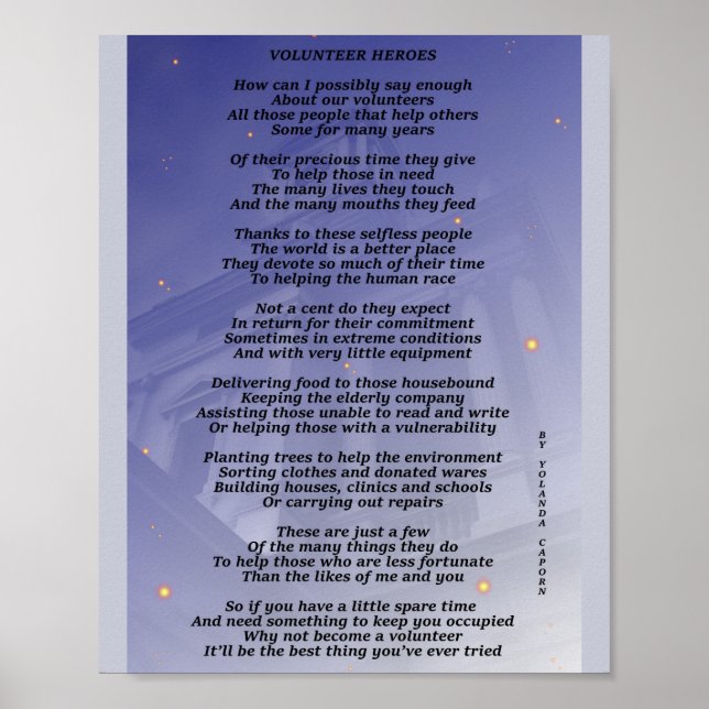 Heróis Voluntários Poster (Frente)
